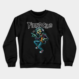 Fiend Club Dancing Zombie with Headphone Crewneck Sweatshirt